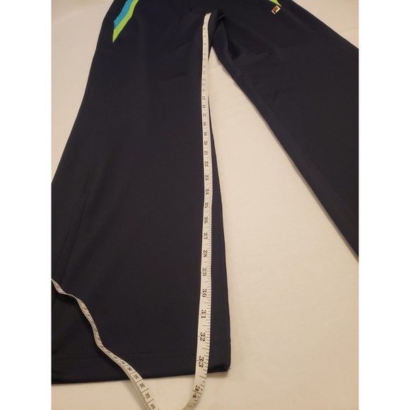 Fila Sport Retro Jogger Track Pants Nylon w Ankle Zipper Ladies XL NWOT Navy - Picture 12 of 15